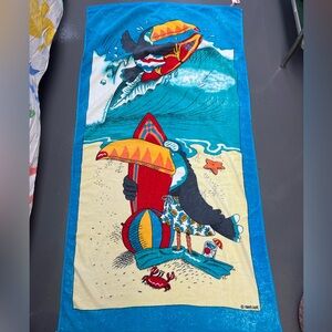 Vintage Toucan Beach Towel